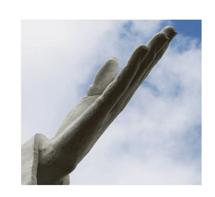 Open Hand of a statue
