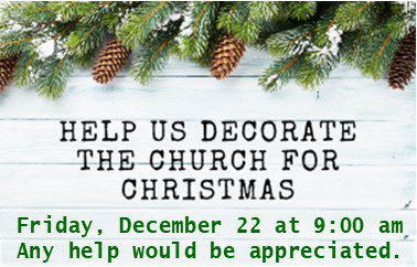 Help Us Decorate the Church – St. Gabriel the Archangel Catholic Church